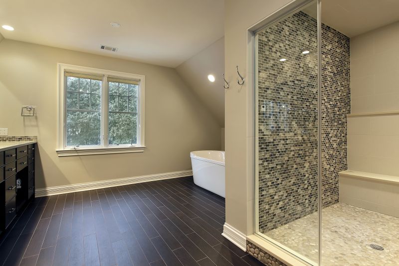 Tile-Accented Shower Space